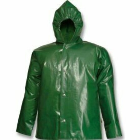 TINGLEY RUBBER Tingley J22168 Iron Eagle Storm Fly Front Hooded Jacket, Green, 2XL J22168.2X